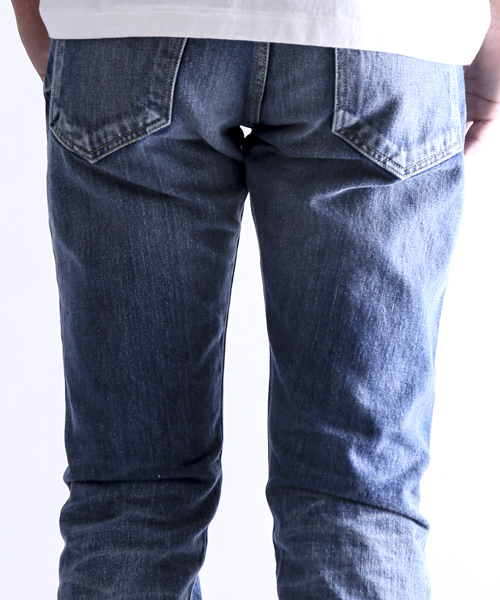 Denime(ドゥニーム)の「【MadeInJapan】SlimFitUsed/スリムフィットUsedWash【FirstDenime】(デニムパンツ・メンズ・インディゴブルー・29/34/33/31/27/30/32/28)」の18枚目の写真