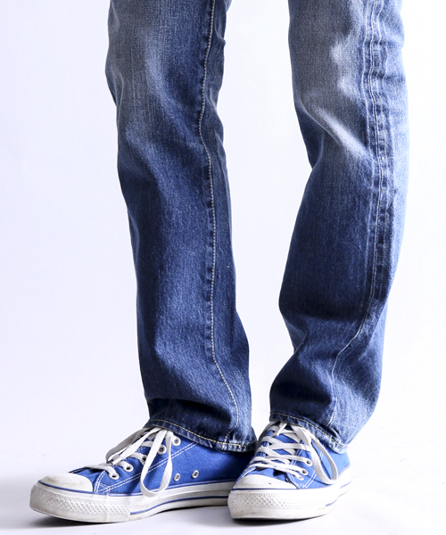 Denime(ドゥニーム)の「【MadeInJapan】SlimFitUsed/スリムフィットUsedWash【FirstDenime】(デニムパンツ・メンズ・インディゴブルー・29/34/33/31/27/30/32/28)」の19枚目の写真