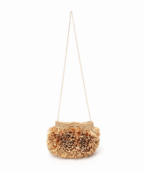 VERMEIL par iena（ヴェルメイユパーイエナ）の「Caternina Bertini カテリーナ ベルティーニ Raffia Clutch 4566（ショルダーバッグ・レディース・ピンク・FREE）」の13枚目の写真