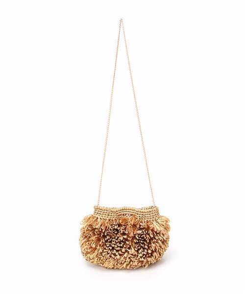 VERMEIL par iena(ヴェルメイユパーイエナ)の「Caternina Bertini カテリーナ ベルティーニ Raffia Clutch 4566(ショルダーバッグ・レディース・ピンク・FREE)」の13枚目の写真