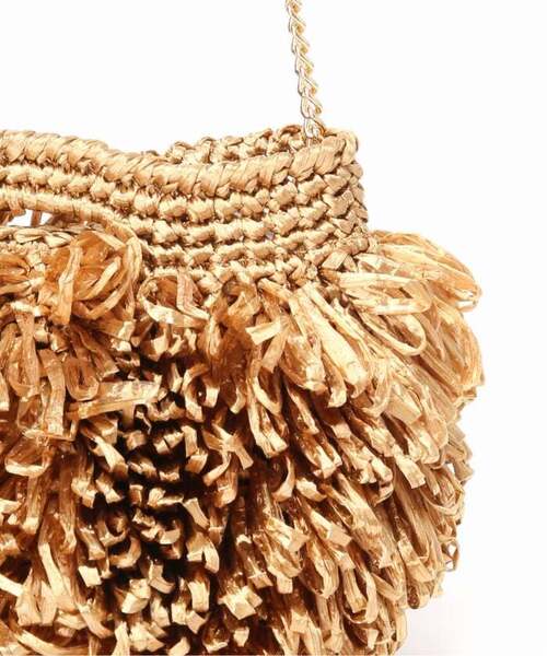 VERMEIL par iena(ヴェルメイユパーイエナ)の「Caternina Bertini カテリーナ ベルティーニ Raffia Clutch 4566(ショルダーバッグ・レディース・ピンク・FREE)」の14枚目の写真