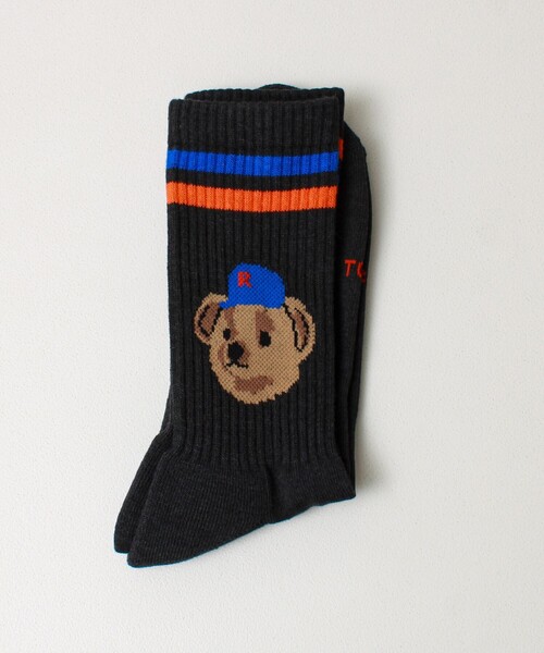 ROSTER SOX(ロスターソックス)の「【ROSTER SOX/ロスターソックス】TEAM BEAR(ソックス/靴下・メンズ・ホワイト系その他2/ブラック系その他・FREE)」の2枚目の写真