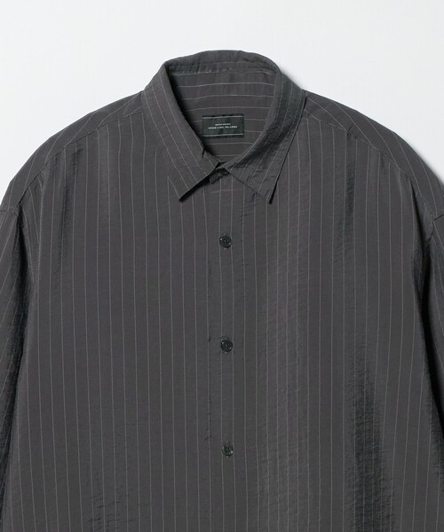 green label relaxing（グリーンレーベルリラクシング）の「フィブリル ストライプ柄 長袖 ボックス シャツ（シャツ/ブラウス・メンズ・ライトグレー/グレー系/モカ・XL/L/M/S）」の20枚目の写真