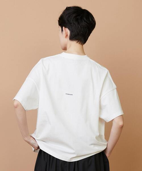 FRAPBOIS（フラボア）の「アミューズT2（Tシャツ/カットソー・レディース・ホワイト/ブラウン・1）」の4枚目の写真