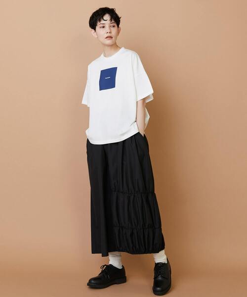 FRAPBOIS（フラボア）の「アミューズT2（Tシャツ/カットソー・レディース・ホワイト/ブラウン・1）」の8枚目の写真