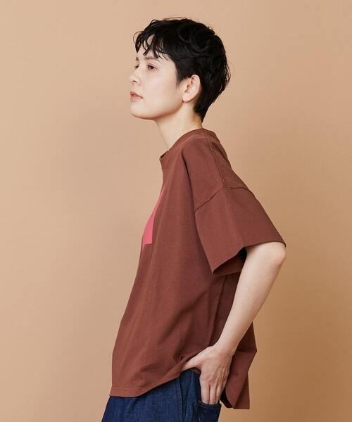 FRAPBOIS（フラボア）の「アミューズT2（Tシャツ/カットソー・レディース・ホワイト/ブラウン・1）」の11枚目の写真