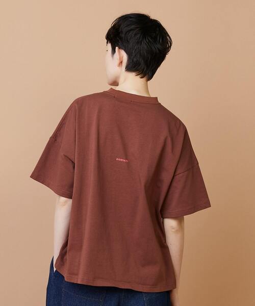 FRAPBOIS（フラボア）の「アミューズT2（Tシャツ/カットソー・レディース・ホワイト/ブラウン・1）」の12枚目の写真