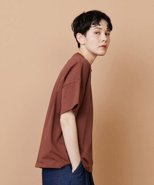 FRAPBOIS（フラボア）の「アミューズT2（Tシャツ/カットソー・レディース・ホワイト/ブラウン・1）」の13枚目の写真