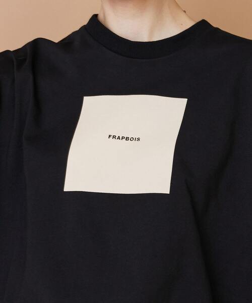 FRAPBOIS（フラボア）の「アミューズT2（Tシャツ/カットソー・レディース・ホワイト/ブラウン・1）」の21枚目の写真