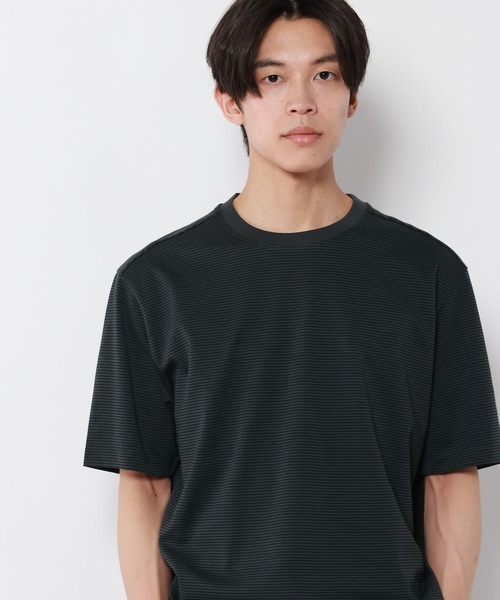 GLOBAL WORK(グローバルワーク)の「マイニチタキノウクルーTシャツ/636395(Tシャツ/カットソー・メンズ・ブラック/グレイッシュベージュ/オフホワイト/杢グレー/サックスブルー系2/ネイビー/ベージュ系2/チャコールグレー/サックスブルー/カーキ・SMALL/MEDIUM/LARGE/X-LARGE)」の7枚目の写真