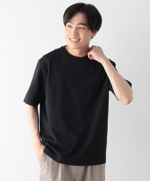 GLOBAL WORK（グローバルワーク）の「マイニチタキノウクルーTシャツ/636395（Tシャツ/カットソー・メンズ・ブラック/グレイッシュベージュ/オフホワイト/杢グレー/サックスブルー系2/ネイビー/ベージュ系2・SMALL/MEDIUM/LARGE/X-LARGE）」の2枚目の写真