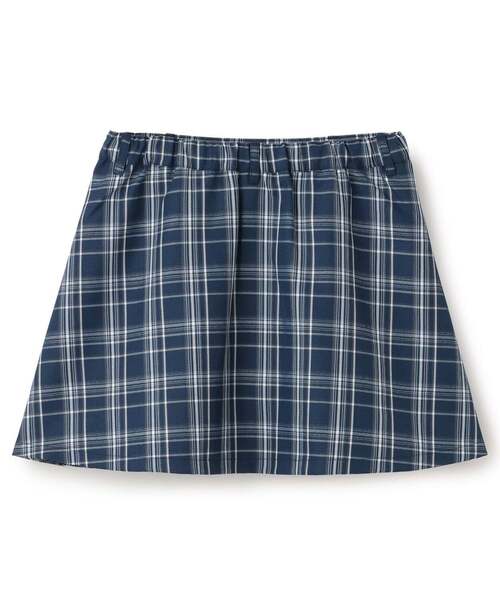 PINK-latte（ピンクラテ）の「チェックフロントプリーツスカート（スカート・キッズ・ライトベージュ/オフホワイト/ネイビー/ライトグレー・130cm/150cm/160cm/120cm/140cm）」の5枚目の写真