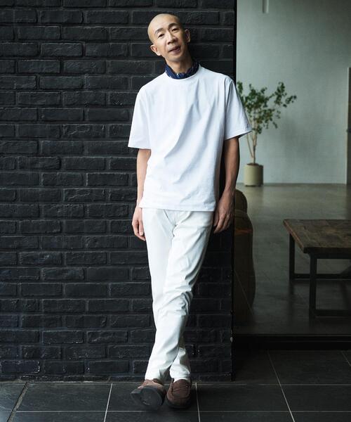 THE SHOP TK （ザ ショップ ティーケー ）の「【驚くほど汚れが落ちやすいTシャツ】BO-NO TEE/ボーノTシャツ　洗濯機OK/吸水速乾/UVカット/透け防止/遮熱/接触冷感（Tシャツ/カットソー・メンズ・チャコールグレー/オフホワイト/グリーン系/ライトグレー/ブルー系その他・01/02/03/04/05）」の7枚目の写真