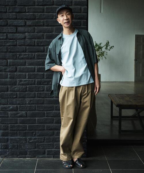 THE SHOP TK （ザ ショップ ティーケー ）の「【驚くほど汚れが落ちやすいTシャツ】BO-NO TEE/ボーノTシャツ　洗濯機OK/吸水速乾/UVカット/透け防止/遮熱/接触冷感（Tシャツ/カットソー・メンズ・チャコールグレー/オフホワイト/グリーン系/ライトグレー/ブルー系その他・01/02/03/04/05）」の8枚目の写真