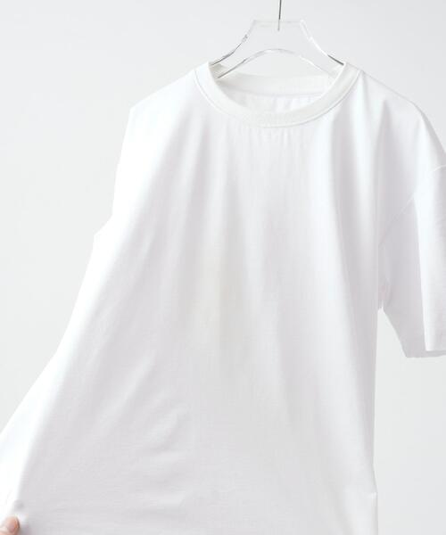 THE SHOP TK （ザ ショップ ティーケー ）の「【驚くほど汚れが落ちやすいTシャツ】BO-NO TEE/ボーノTシャツ　洗濯機OK/吸水速乾/UVカット/透け防止/遮熱/接触冷感（Tシャツ/カットソー・メンズ・チャコールグレー/オフホワイト/グリーン系/ライトグレー/ブルー系その他・01/02/03/04/05）」の15枚目の写真