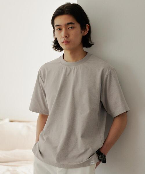 THE SHOP TK （ザ ショップ ティーケー ）の「【驚くほど汚れが落ちやすいTシャツ】BO-NO TEE/ボーノTシャツ　洗濯機OK/吸水速乾/UVカット/透け防止/遮熱/接触冷感（Tシャツ/カットソー・メンズ・チャコールグレー/オフホワイト/グリーン系/ライトグレー/ブルー系その他・01/02/03/04/05）」の21枚目の写真