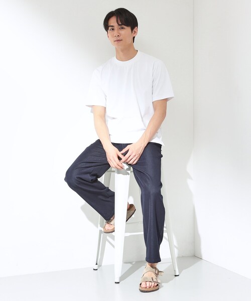 THE SHOP TK (ザ ショップ ティーケー )の「【新色追加&再入荷!!】【接触冷感/吸水速乾/UVカット/透け防止/遮熱】BO-NO TEE/ボーノTシャツ(Tシャツ/カットソー・メンズ・チャコールグレー/オフホワイト/グリーン系/ライトグレー/ブルー系その他/ブラウン系その他/ボルドー・01/02/03/04/05)」の21枚目の写真