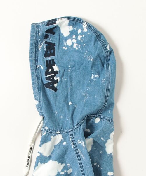 AAPE BY A BATHING APE（エーエイプバイアベイシングエイプ）の「AAPE MAIN LONG SLEEVE HOODIE SHIRT（シャツ/ブラウス・メンズ・ライトブルー・MEDIUM/SMALL/LARGE/X-LARGE）」の3枚目の写真