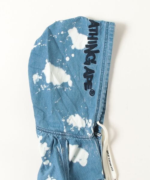 AAPE BY A BATHING APE（エーエイプバイアベイシングエイプ）の「AAPE MAIN LONG SLEEVE HOODIE SHIRT（シャツ/ブラウス・メンズ・ライトブルー・MEDIUM/SMALL/LARGE/X-LARGE）」の2枚目の写真