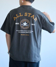 『CONVERSE/コンバース』クルーネック フライスバックグラフィック半袖Tシャツ