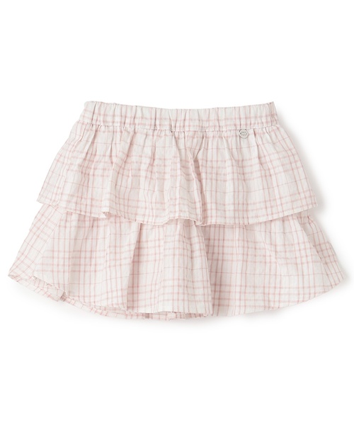 petit main(プティマイン)の「ティアードスカパン(スカート・キッズ・ピンク/ライトベージュ/ネイビー/ブルー・80cm/120cm/110cm/100cm/90cm/130cm)」の10枚目の写真