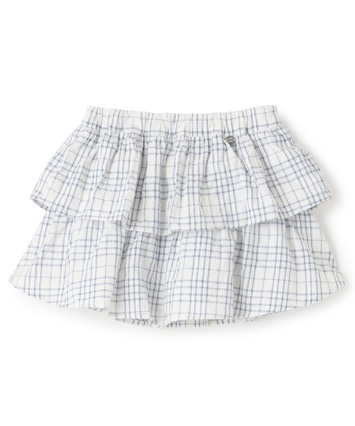 petit main(プティマイン)の「ティアードスカパン(スカート・キッズ・ピンク/ライトベージュ/ネイビー/ブルー・80cm/120cm/110cm/100cm/90cm/130cm)」の11枚目の写真