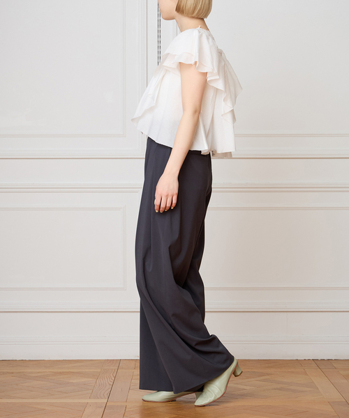 IENA LA BOUCLE（イエナラブークル）の「IENA LA BOUCLE レース Vネックブラウス（シャツ/ブラウス・レディース・ホワイト/ブラック・FREE）」の20枚目の写真