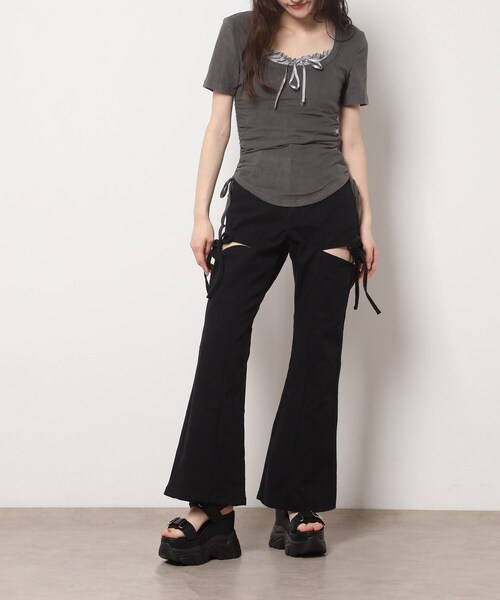 ESPERANZA(エスペランサ)の「ビジューベルトスニーカーソールスポサン(サンダル・レディース・ホワイト/ブラック/ベージュ・LL/L/M/S)」の9枚目の写真