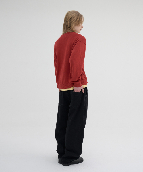 NOUN(ノウン)の「balanced denim pants (black)(デニムパンツ・メンズ・その他・0/1/2)」の2枚目の写真