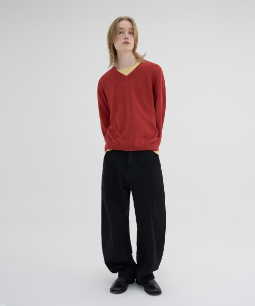 NOUN(ノウン)の「balanced denim pants (black)(デニムパンツ・メンズ・その他・0/1/2)」の5枚目の写真