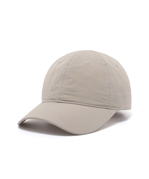 Snow Peak(スノーピーク)の「Snow Peak / Eco Taslan Ball Cap エコタスランボールキャップ 海外限定(キャップ・メンズ・チャコール/サンドベージュ/インディゴブルー/コーラルピンク/カーキ・S/M/L)」の4枚目の写真