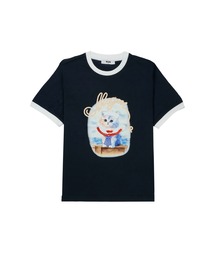 MSGM KIDS（エムエスジーエムキッズ）の「MSGM KIDS SAILOR CAT グラフィックTシャツ（Tシャツ/カットソー）」