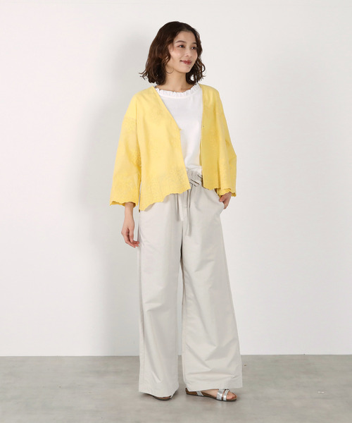 LOGEMENT DE CLAIRE(ロジュモンドクレール)の「【LOURMARIN】ウエストフリルイージーパンツ(その他パンツ・レディース・オリーブ/ライトグレー/グレー・2/3)」の13枚目の写真