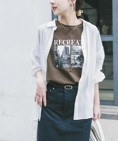 ITEMS URBANRESEARCH(アイテムズ アーバンリサーチ)の「シアーヨウリュウシャツ(シャツ/ブラウス・レディース・ミント/ネイビー/ホワイト/ピンク系その他・FREE)」の5枚目の写真