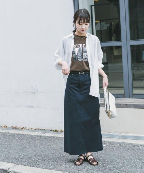 ITEMS URBANRESEARCH(アイテムズ アーバンリサーチ)の「シアーヨウリュウシャツ(シャツ/ブラウス・レディース・ミント/ネイビー/ホワイト/ピンク系その他・FREE)」の8枚目の写真