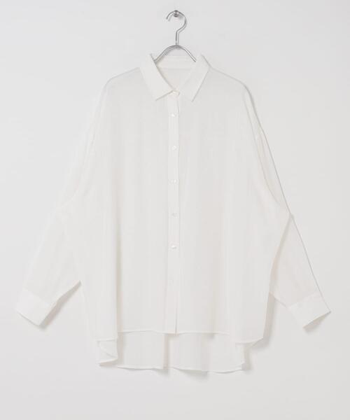 ITEMS URBANRESEARCH(アイテムズ アーバンリサーチ)の「シアーヨウリュウシャツ(シャツ/ブラウス・レディース・ミント/ネイビー/ホワイト/ピンク系その他・FREE)」の9枚目の写真