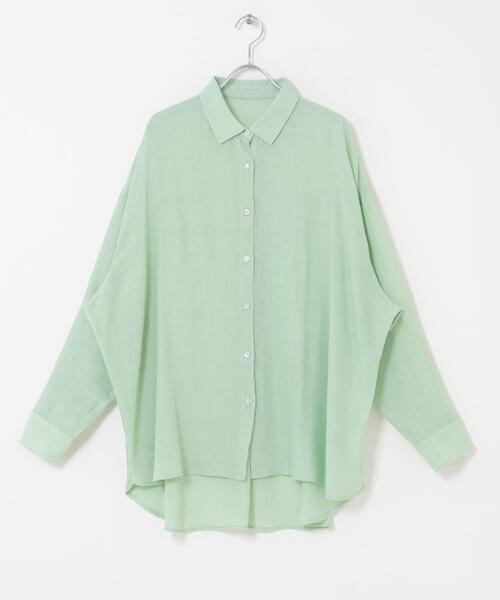 ITEMS URBANRESEARCH(アイテムズ アーバンリサーチ)の「シアーヨウリュウシャツ(シャツ/ブラウス・レディース・ミント/ネイビー/ホワイト/ピンク系その他・FREE)」の16枚目の写真