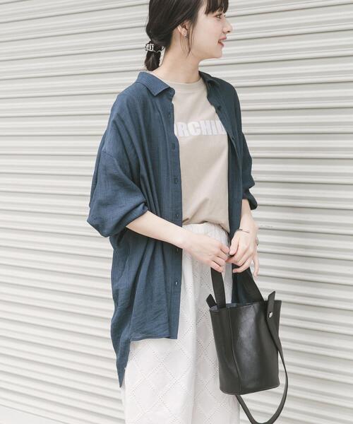 ITEMS URBANRESEARCH(アイテムズ アーバンリサーチ)の「シアーヨウリュウシャツ(シャツ/ブラウス・レディース・ミント/ネイビー/ホワイト/ピンク系その他・FREE)」の20枚目の写真