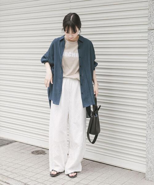 ITEMS URBANRESEARCH(アイテムズ アーバンリサーチ)の「シアーヨウリュウシャツ(シャツ/ブラウス・レディース・ミント/ネイビー/ホワイト/ピンク系その他・FREE)」の21枚目の写真
