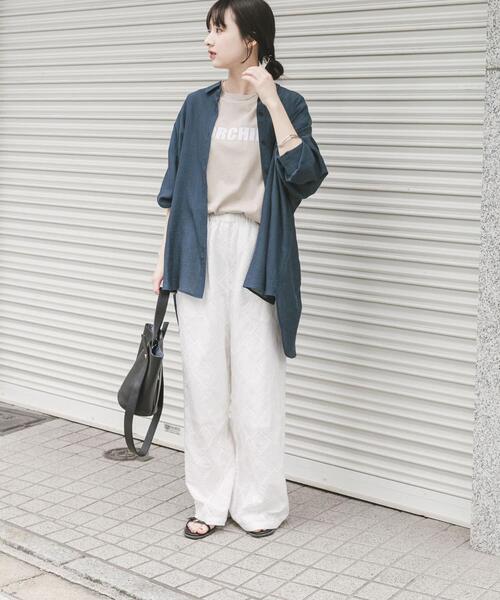 ITEMS URBANRESEARCH(アイテムズ アーバンリサーチ)の「シアーヨウリュウシャツ(シャツ/ブラウス・レディース・ミント/ネイビー/ホワイト/ピンク系その他・FREE)」の22枚目の写真