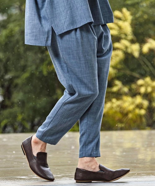 CAMBIO(カンビオ)の「mp14970- Slub Oxford Tapered Pants テーパードパンツ(S600026cmb)(その他パンツ・メンズ・ネイビー/チャコール/グレー/ブラック・L/M/S)」の11枚目の写真