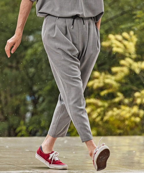 CAMBIO(カンビオ)の「mp14970- Slub Oxford Tapered Pants テーパードパンツ(S600026cmb)(その他パンツ・メンズ・ネイビー/チャコール/グレー/ブラック・L/M/S)」の15枚目の写真