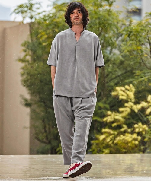 CAMBIO(カンビオ)の「mp14970- Slub Oxford Tapered Pants テーパードパンツ(S600026cmb)(その他パンツ・メンズ・ネイビー/チャコール/グレー/ブラック・L/M/S)」の17枚目の写真