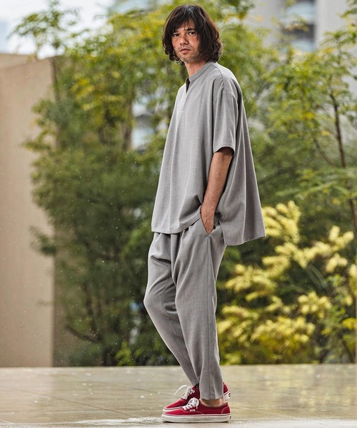 CAMBIO(カンビオ)の「mp14970- Slub Oxford Tapered Pants テーパードパンツ(S600026cmb)(その他パンツ・メンズ・ネイビー/チャコール/グレー/ブラック・L/M/S)」の18枚目の写真