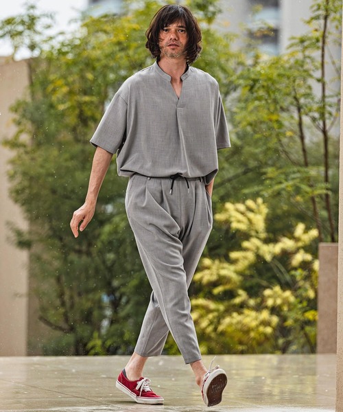 CAMBIO(カンビオ)の「mp14970- Slub Oxford Tapered Pants テーパードパンツ(S600026cmb)(その他パンツ・メンズ・ネイビー/チャコール/グレー/ブラック・L/M/S)」の19枚目の写真