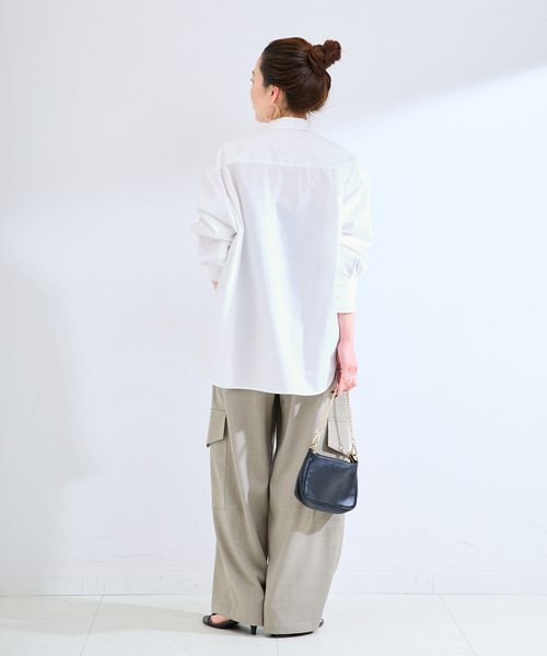 B.C STOCK(ベーセーストック)の「《追加》ウォッシャブル / 無地ストライプ シャツ(シャツ/ブラウス・レディース・ブルー/ネイビー/ホワイト・FREE)」の22枚目の写真