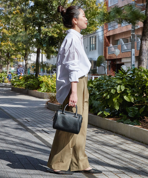 B.C STOCK(ベーセーストック)の「《追加》ウォッシャブル / 無地ストライプ シャツ(シャツ/ブラウス・レディース・ブルー/ネイビー/ホワイト・FREE)」の11枚目の写真