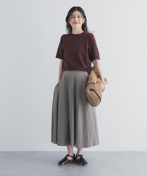 URBAN RESEARCH DOORS(アーバンリサーチドアーズ)の「撥水ポケットギャザースカート(スカート・レディース・ブラック/ライトカーキ・FREE)」の22枚目の写真