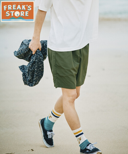 FREAK'S STORE（フリークスストア）の「FREAK'S STORE for BEACH & FES リラックスフィット 撥水リサイクルナイロン イージー ショーツ/短パン/バッグ付き（その他パンツ・メンズ・チャコールグレー/ブラック/レッド/オリーブ/サックスブルー/レオパード/その他9/その他15/その他16・SMALL/MEDIUM/LARGE）」の16枚目の写真