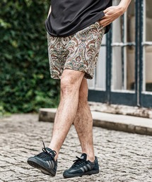 mp14470- Botanical Gobelin Textile Short Pants ゴブラン織り